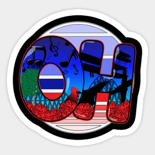 Ohio Themed Sticker